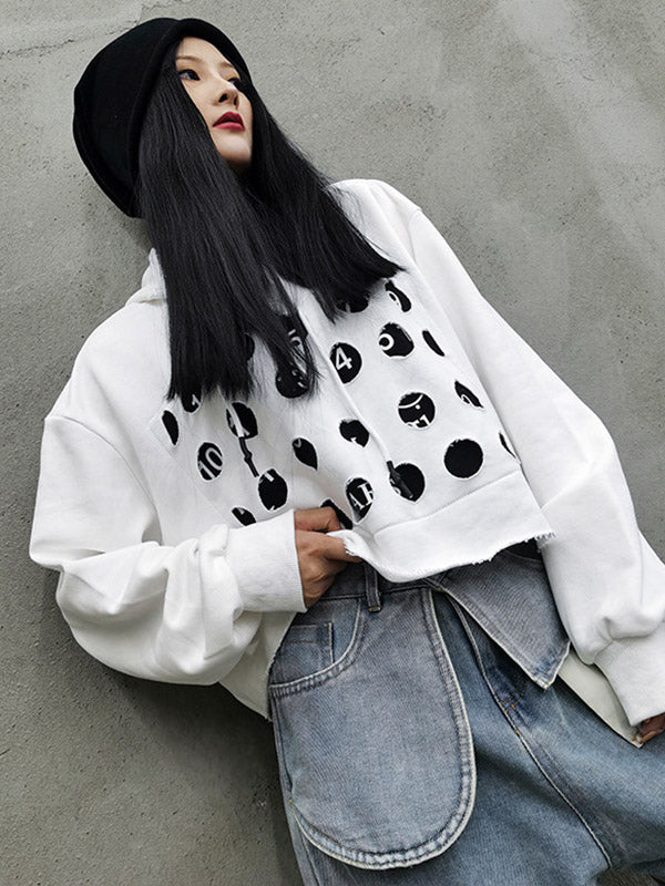 Original Split-Joint Long Sleeves Drawstring Hoodies