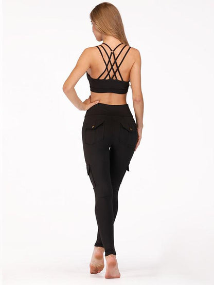 Stretch Tight Raise Buttock High Waist Sports Leggings