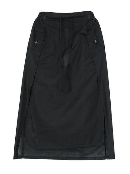 Split-side Asymmetric Skirt