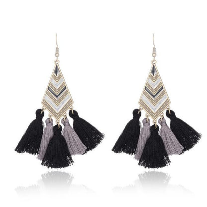 5 Color Diamond earrings tassel earrings