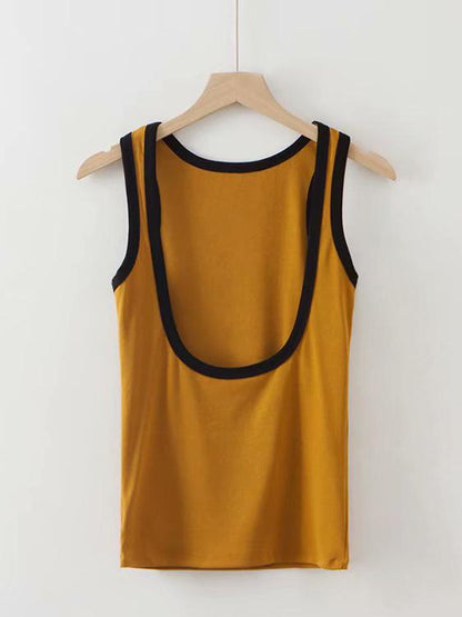 Sexy Backless Cotton Vest