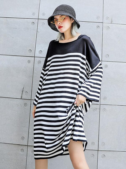Oversize Stripped knitting Dress