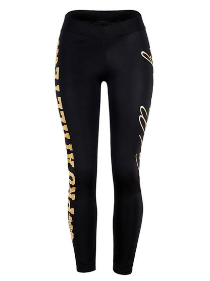 Letter Printing Yoga Leggings