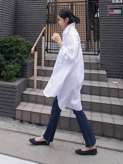 Loose Comfortable BF White Shirt