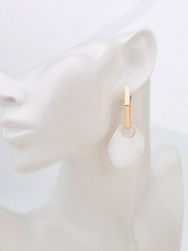 New Succinct Geometry Resin Earring