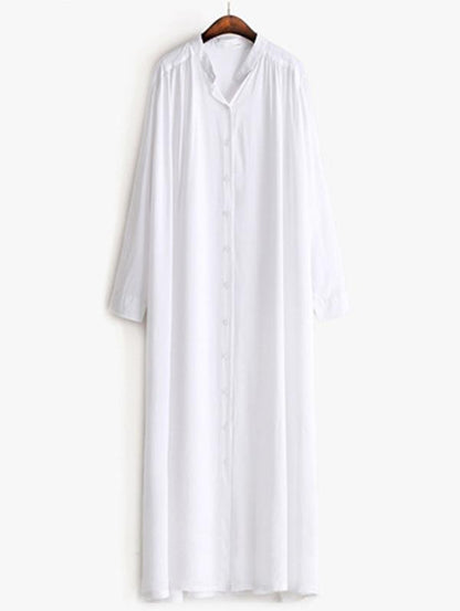 Loose Split-side Long Shirt