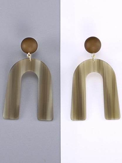 U pattern Earrings