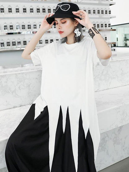 Original Solid Asymmetric T-Shirt