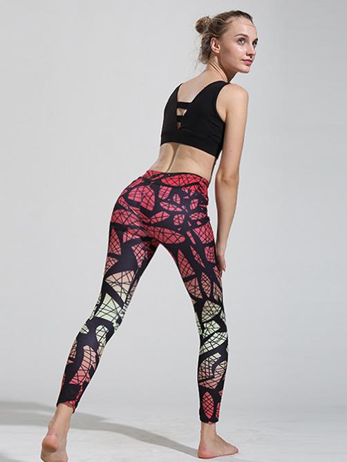 Printed Multi Color Sport Leggings
