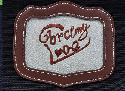 retro portable handmade embroidery canvas bag
