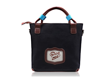retro portable handmade embroidery canvas bag