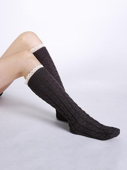Knitting Over Knee-high 5 Colors Stocking