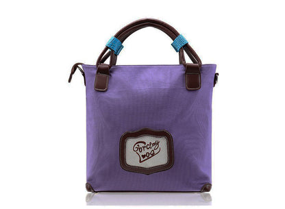 retro portable handmade embroidery canvas bag