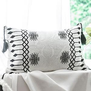 Printed Tasseled Crochet Knit Blankets