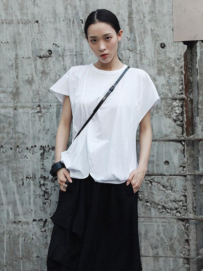 Summer Solid Split-joint T-Shirt