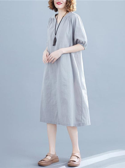 Loose Oversize Solid  Dress