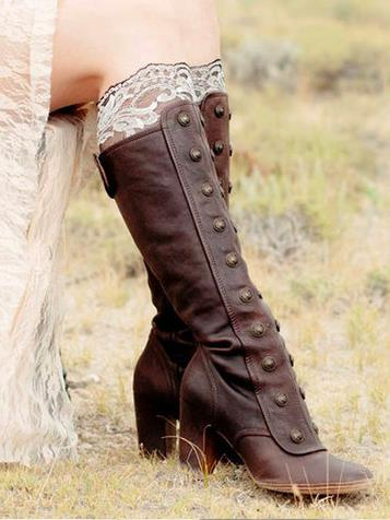 Vintage Mid Heel Boots