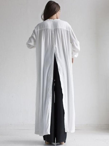 Loose Split-side Long Shirt