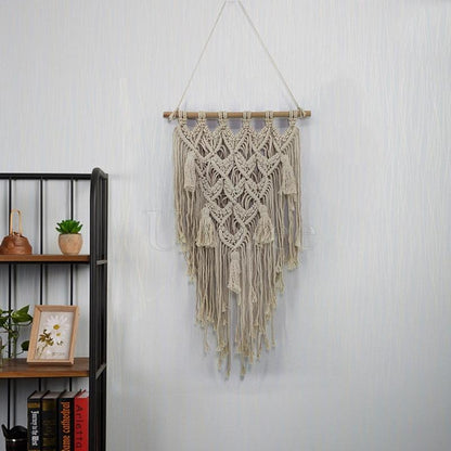 Tasseled Crossing Crochet Decoration