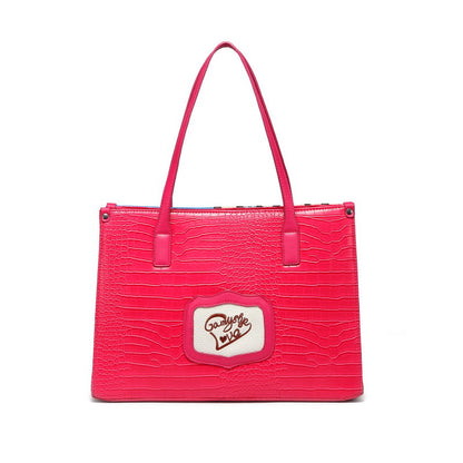 Swiss embroidery creative stitching contrast color crossbody bag