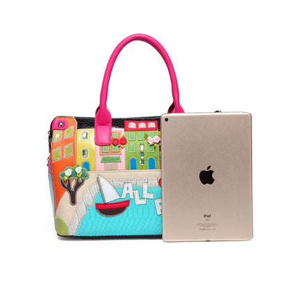 fashion Exquisite embroidery handbags shoulder package