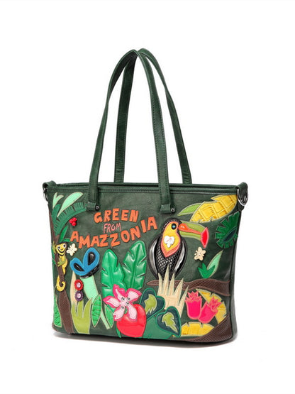 Tropical Rainforest Pattern Handbag Shoulder Crossbody Bag