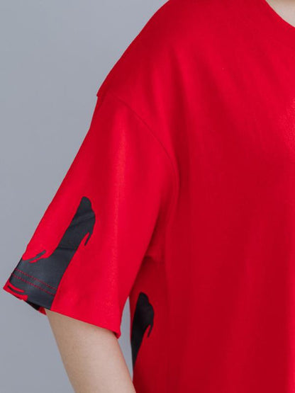 New Loose Oversize  Lettre Printed Dress