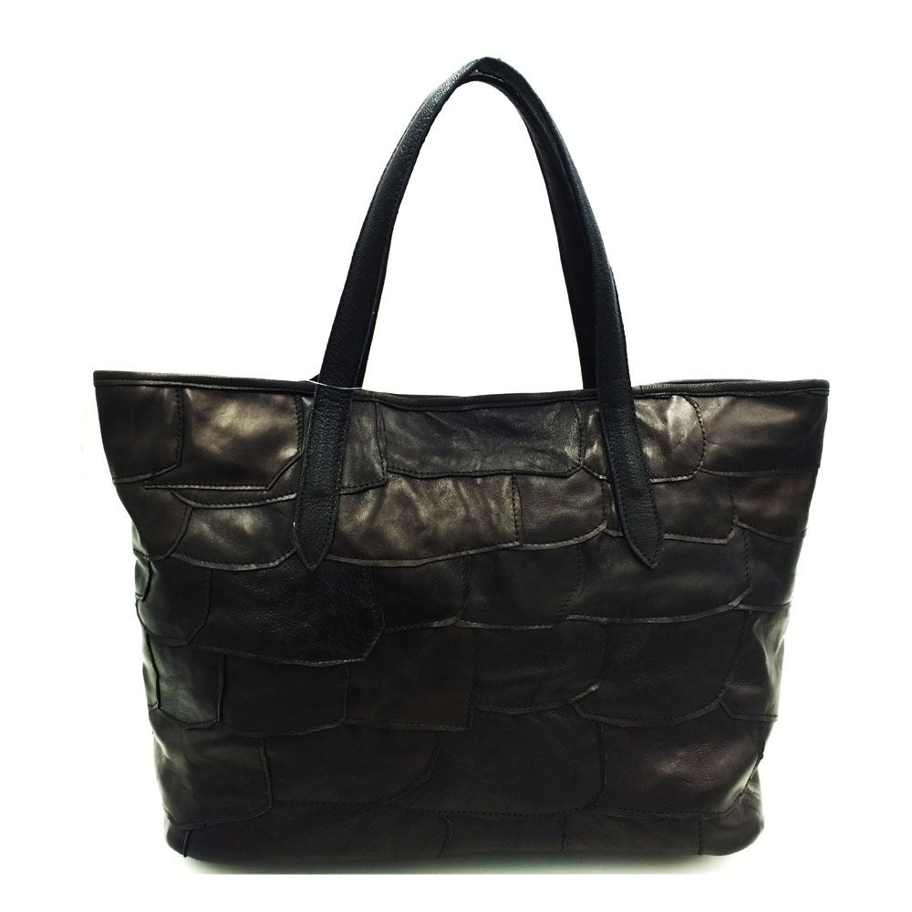 One shoulder messenger bag women's handbag color matching flower sheepskin bag