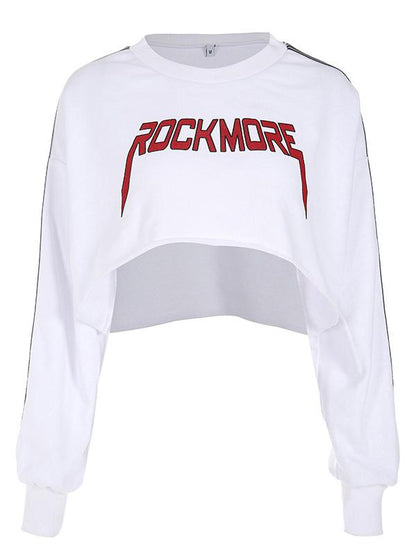 Fashion Bare Midriff Sweatshirt