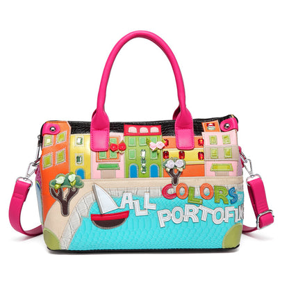 fashion Exquisite embroidery handbags shoulder package