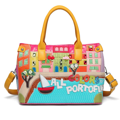 fashion Exquisite embroidery handbags shoulder package