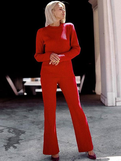 Fashion Knitting 4 Colors Suits