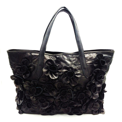 One shoulder messenger bag women's handbag color matching flower sheepskin bag