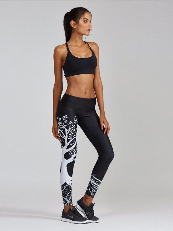 Fashion Printed Wrap Yoga Bottoms