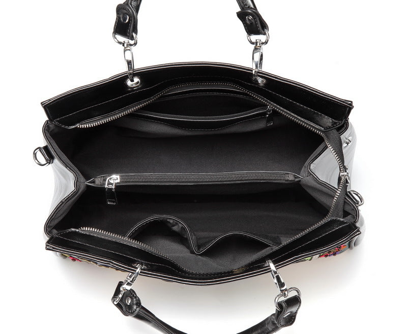 Train cartoon retro hand shoulder diagonal cross bag