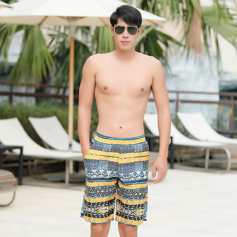 Five-point big pants surfing beach pants men's swimsuit trunks