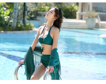 Belly thin conservative skirt swimsuit