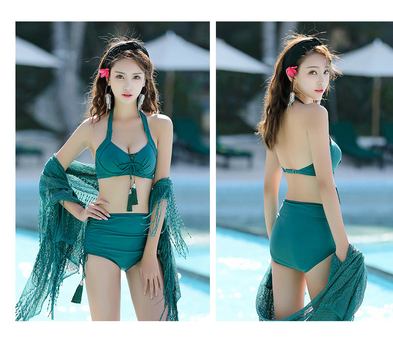 Belly thin conservative skirt swimsuit