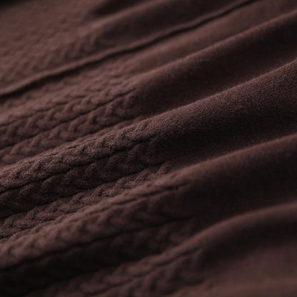 Buykud High Low Hem Solid Color Casual Sweater