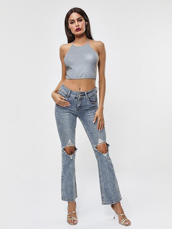 Fashion Sexy Condole Belt Sports Tank