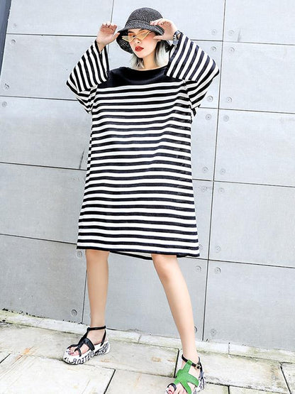 Oversize Stripped knitting Dress