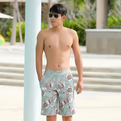 Five-point big pants surfing beach pants men's swimsuit trunks
