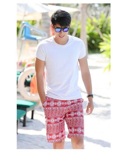 Five-point big pants surfing beach pants men's swimsuit trunks