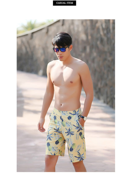 Five-point big pants surfing beach pants men's swimsuit trunks