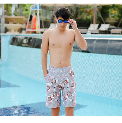 Five-point big pants surfing beach pants men's swimsuit trunks