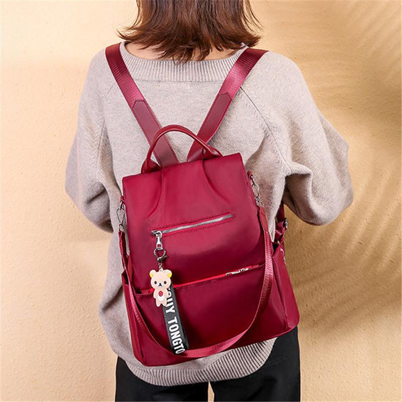 Oxford Multi-function Backpack Anti-theft Leisure Travel Shouder Bag