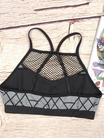 Mesh Insert Sports Bra