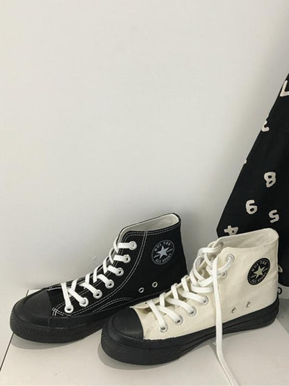 Preppy Style High Canvas Shoes