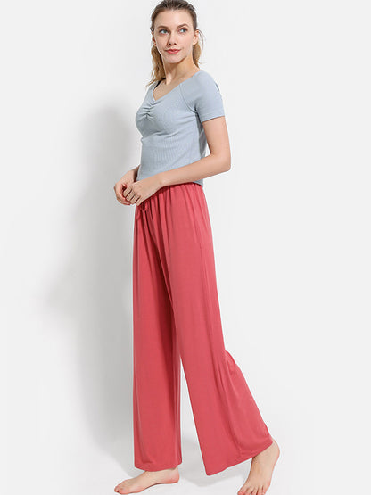 Comfortable Solid Color Modal Pajama Pants