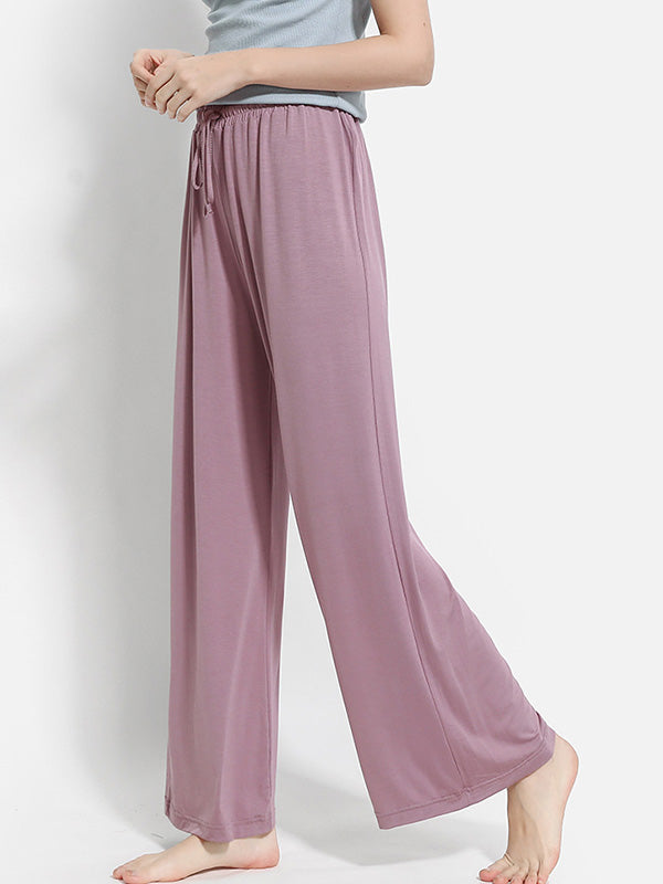 Comfortable Solid Color Modal Pajama Pants